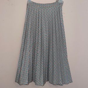 1970’s Plaid Pleated Skirt